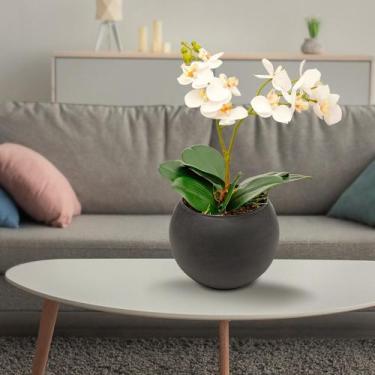 Imagem de Planta Artificial Orquídea Silicone 3d Super Realista - Floralis, Bran