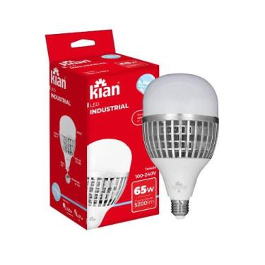 Imagem de Lampada Led Super Bulbo 65w E27 Led Galpão Barracão E40 Kian
