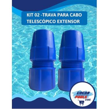 Imagem de KIT 02 - Trava para Cabo Telescópico para Limpeza de Piscina Brustec