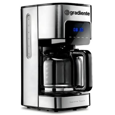 Imagem de Cafeteira Touch Platinum Gradiente 800W Digital Programavel Faz 38 Xicaras 127V