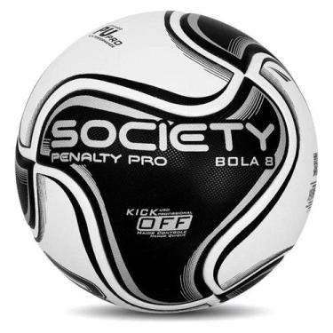 Imagem de Bola de Futebol Society Penalty 8 Pro XXIV, Branco, Preto, Único