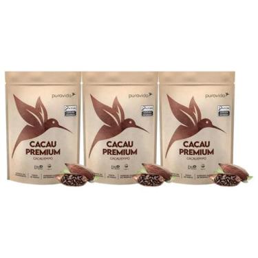 Imagem de 3x Cacau Em Pó Premium Puravida 250g