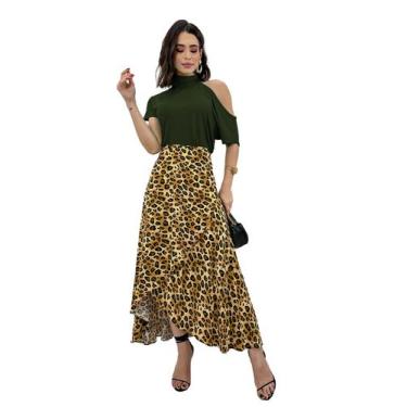 Imagem de Blusinha Social Manga Curta Ombro Vazado Choker Soltinha - SWISS BOUTI