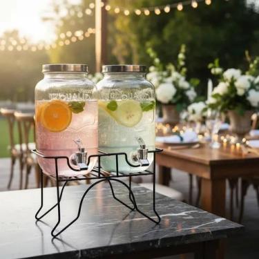 Imagem de Suqueira Dupla de Vidro 5L Cada Lado - Bebidas Festa Evento - Yeet