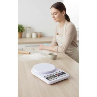 Imagem de Balança Digital Cozinha 7kg Precisa - Branca - Congratulations Store