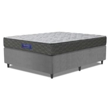 Imagem de Cama Box Colchão Queen Ortopédico Espuma D33 Hiper Desmontável 158x198