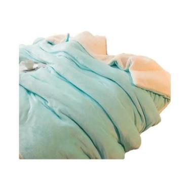 Imagem de Cobertor De Lã Dupla Face Tamanho Queen, Quente Para O Inverno, Colcha