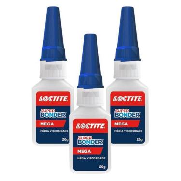 Imagem de Kit com 3 Colas instantânea Loctite Super Bonder Mega 20g