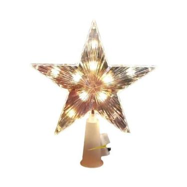 Imagem de Enfeite De Natal LED Em Forma De Estrela De 15-18cm, Decoração Para Ár