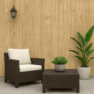 Imagem de Papel De Parede Vinilico Madeira Pinho Rolo 0,53x10m Vinil PVC - Plast