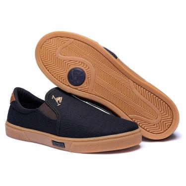 Imagem de Slip On Tênis Masculino Calce Fácil Lona Polo Joy Casual-Masculino