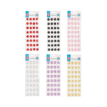 Imagem de Adesivo Strass 20mm com 32 Unidades - Item Sortido