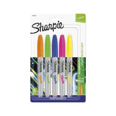 Imagem de Marcador Permanente Papermate Sharpie Fine Colors com 5 Unidades