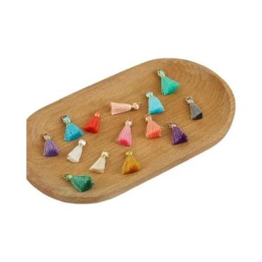 Imagem de 30 Peças De Borlas Miniatura Tricamadas Clássicas Coloridas Para Artes