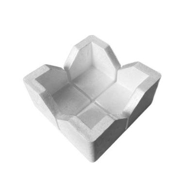 Imagem de Kit 20 Cantoneiras de Isopor Quadrado Proteção 10x10x10cm - Portal EPS