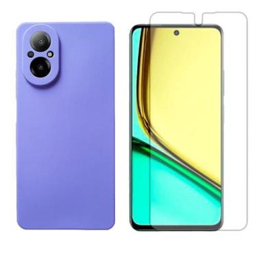 Imagem de Capa Aveludada Compativel Com Realme C67 4G + Pelicula Hidrogel - GR G