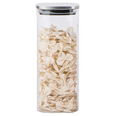 Imagem de POTE MANTIMENTOS HOME&CO COM TAMPA QUADRADO COM TAMPA INOX BOROSSILICATO 1,8L 26x10x10 