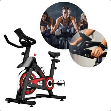 Imagem de Bicicleta Ergométrica Spinning  Profissional Vertical Bike Academia Ajustável 13kg de i...