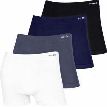 Imagem de Kit 4 Cuecas Boxer Masculinas Hoahi Algodão Original Sem Costura Anatô