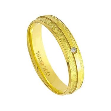 Imagem de Aliança em Ouro 18k Encanto Com Brilhante - CPL ALIANÇAS