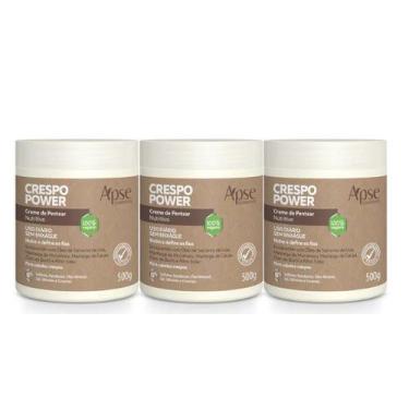 Imagem de Kit Apse 3 Cremes de Pentear Crespo Power Finalizador Vegano - Apse Co
