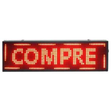 Imagem de Painel De Led Letreiro Digital 71cm x 23cm Wifi Outdoor - Mundo de LED