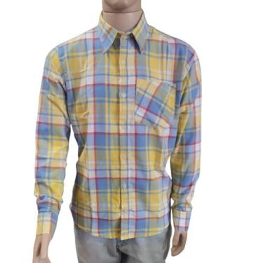 Imagem de Camisa Masculina Flanela Xadrez - Repelique, M, Amarelo 2