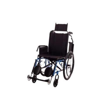 Imagem de Cadeira de Rodas Angra 44CM Inflavel Azul AÇO (ATÉ 100KG) - Carone