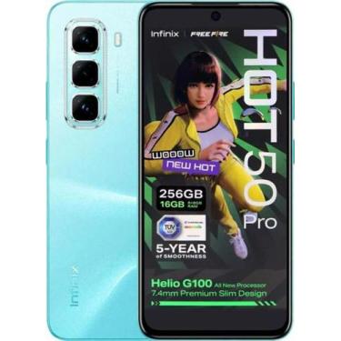 Imagem de Smartphone Celular Infinix Hot 50 Pro 4G, 256 GB, 8 GB RAM, Tela 6,78 