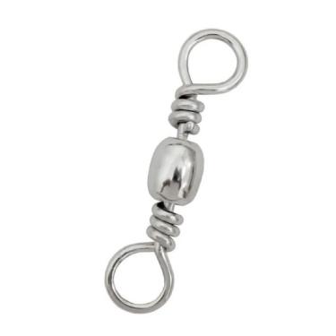 Imagem de Girador para Pesca BBS Nickel No5 Reduz Torção da Linha Latão Niquelado Embalagem com 50 Peças Marine Fishing
