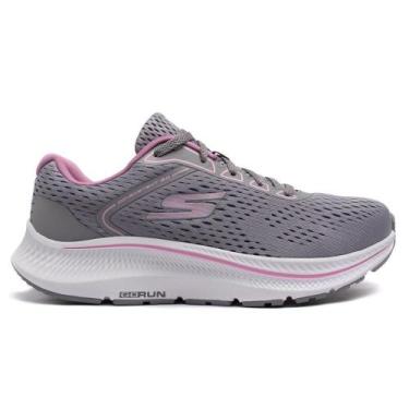 Imagem de Tênis Feminino Skechers Go Run Consistent 2.0 Cinza 128607B, 38, Cinza