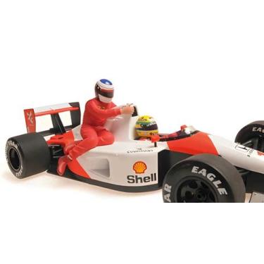 Imagem de F1 Honda McLaren MP4/6 Ayrton Senna1991 Carona Alesi 1/18 Cor:Branca -