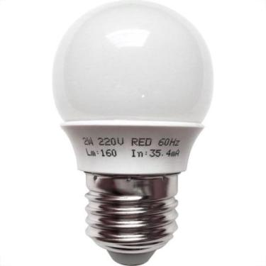 Imagem de Lampada Led Bolinha Ecolume E27 2W X 220V Vermelha 27174, 220V