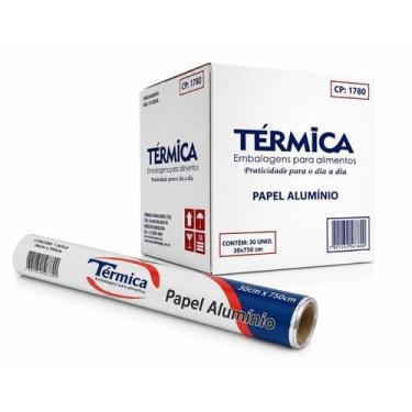 Imagem de Papel Aluminio Rolo 45x65 Metros Com 01 Unidade Carnes Assadas E Conge
