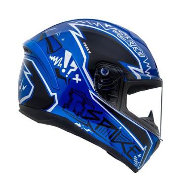 Imagem de Capacete Moto Feminino Masculino Peels Spike 2 STK, Azul Metalizado Br
