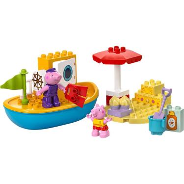 Imagem de Brinquedo de Construção Lego Duplo Passeio de Barco Peppa Pig 10432 com 23 Peças Lego