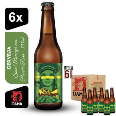 Imagem de Cerveja Sour Maracujá com Pimenta Rosa Dama Bier 355ml Kit 6 unidades