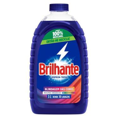 Imagem de Lava Roupas Líquido Brilhante Limpeza Total - Blindagem da Cores - 3lt