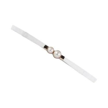 Imagem de Cinto Elegante Retro Com Pérolas E Fivela Dupla Para Vestidos - NONE, 