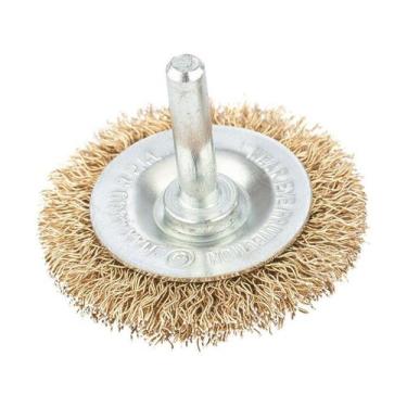 Imagem de Escova De Aço Circular C/ Haste Escova Para Furadeira - MTX, 1