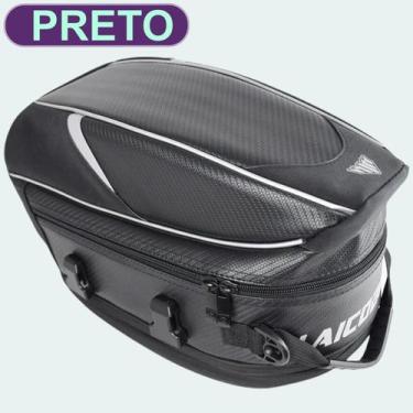 Imagem de Bolsa Mochila Baú Bagageiro Moto Expansivo 21L Capa De Proteção À Prov