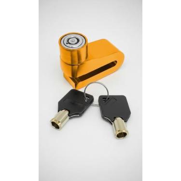 Imagem de Trava de Disco para Moto Universal Laranja 35mm - Congratulations Stor