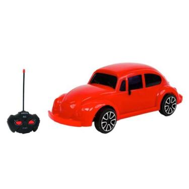 Imagem de Fusca Carrinho Controle Remoto 2 funções - Polibrinq, Vermelho