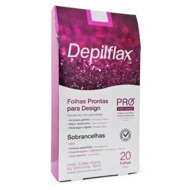 Imagem de 20 Folhas Prontas para Design de Sobrancelhas - Depilflax PRO Design