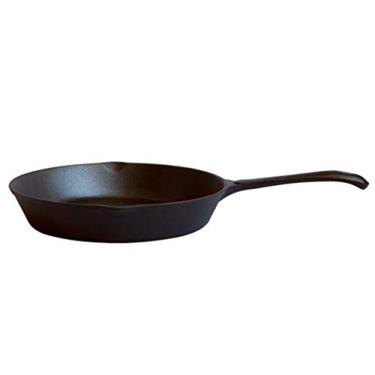 Imagem de Frigideira de ferro fundido preta de 16 cm para mini omelete de fundo plano para panelas de café da manhã (tamanho: 16 cm de comprimento x 3 cm de altura)