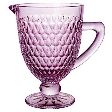 Imagem de Jarra Amelie em vidro com pe 1L cor roxa-ROXO - L Hermitage- Full Fit