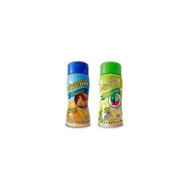 Imagem de Temperos P/ Pipoca Popcorn Cx 12 Frascos. 6 Parmesão - 6 Pimenta e Limão