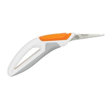 Imagem de Fiskars Crafts Total Control Easy Action Tesoura de precisão (7, branco/cinza