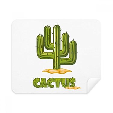 Imagem de Pano de limpeza verde para suculentas de cacto, 2 peças, tecido de camurça