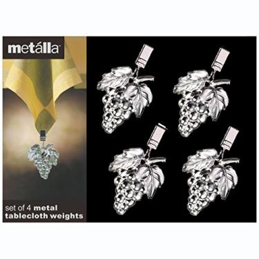 Imagem de Prodyne Pesos de toalha de mesa de uvas metálicas